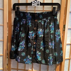 Mimi Chica Floral Skirt with Button Front Women's Size XS